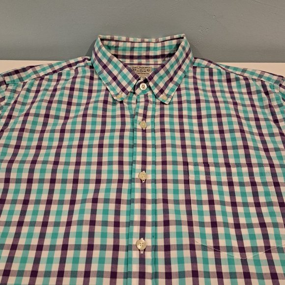 J. Crew men's large long sleeve button down plaid shirt - Picture 1 of 11